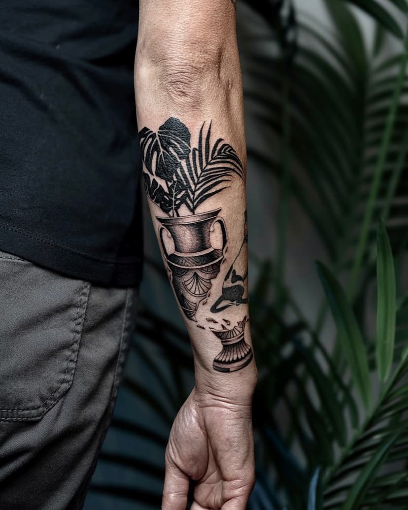 Detailed Shading Work - Black and Gray